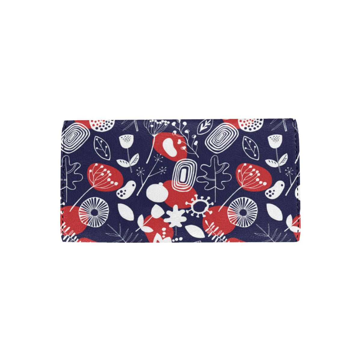 Nordic Pattern Print Design A02 Women's Trifold Wallet