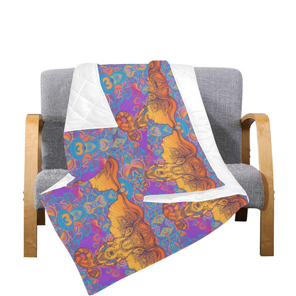 Gold Elephant Indian Premium Quilt