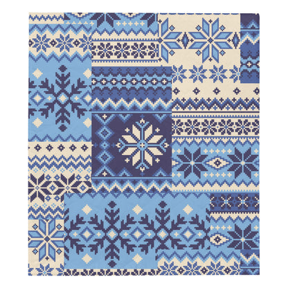 Nordic Pattern Print Design A04 Premium Quilt