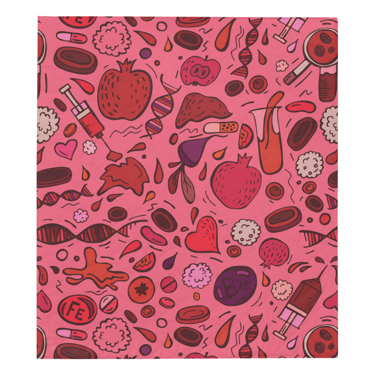 Phlebotomist Pattern Print Design A01 Premium Quilt