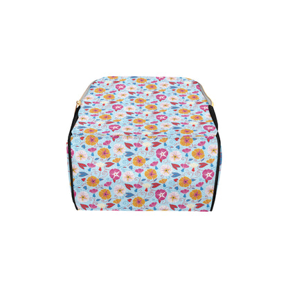 Morning Glory Pattern Print Design MG06 Diaper Bag Backpack