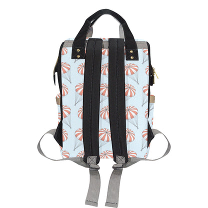 Skydiving Pattern Print Design 01 Diaper Bag Backpack