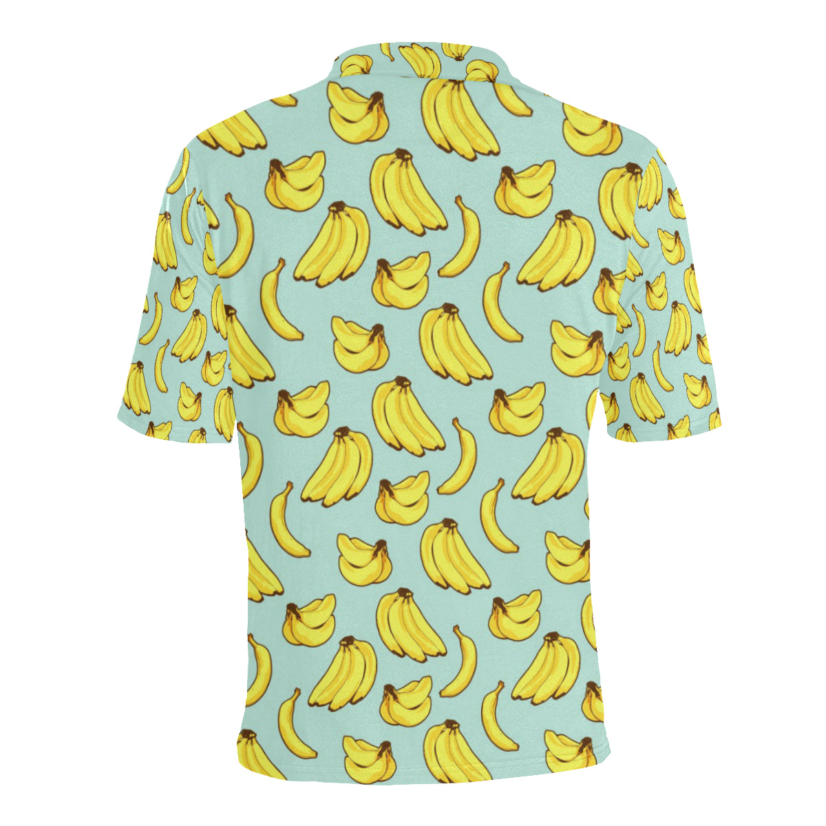 Banana Pattern Print Design BA04 Men Polo Shirt