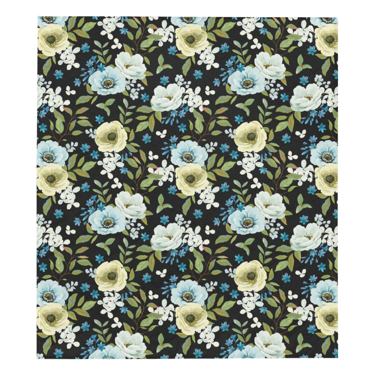 Anemone Pattern Print Design AM03 Premium Quilt