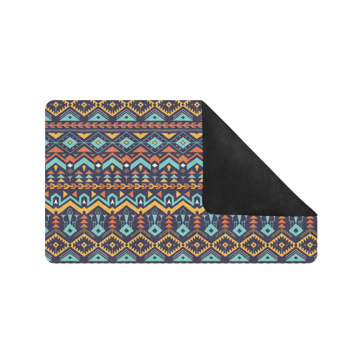Aztec Style Print Pattern Rubber Doormat