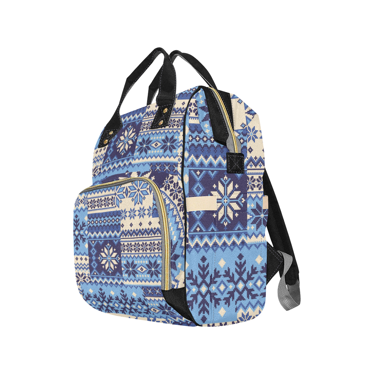 Nordic Pattern Print Design A04 Diaper Bag Backpack