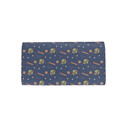 Cancer Zodiac Pattern Print Design 03 Women's Trifold Wallet