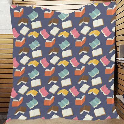 Book Pattern Print Design 01 Premium Quilt