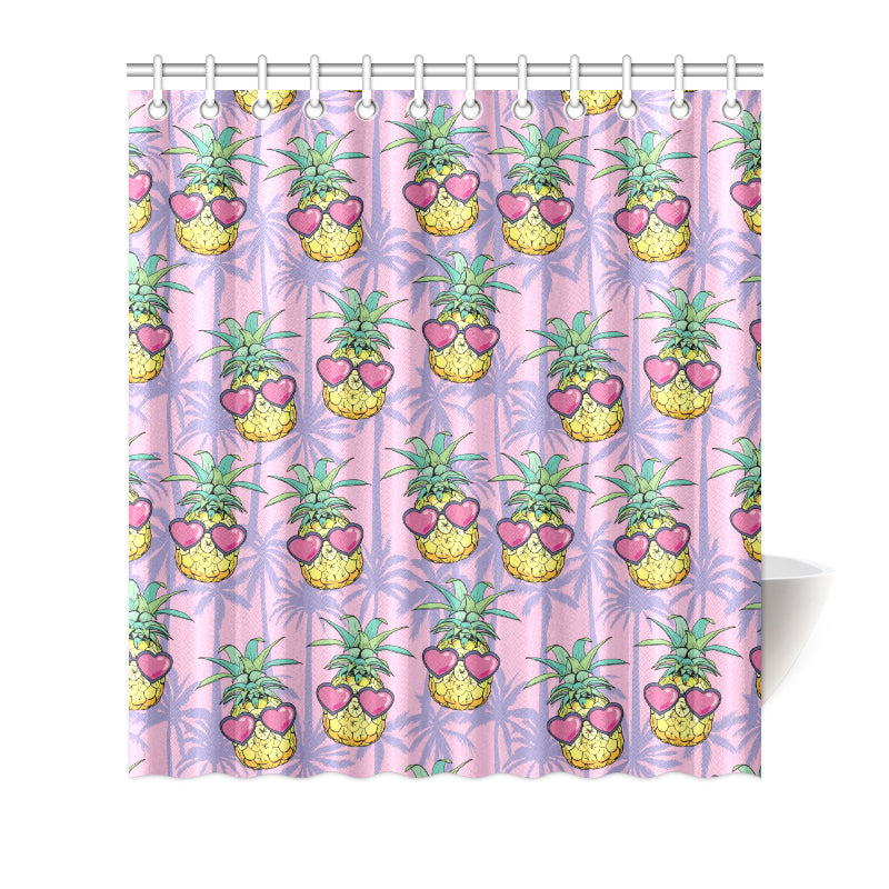 Pineapple Pattern Print Design PP06 Shower Curtain