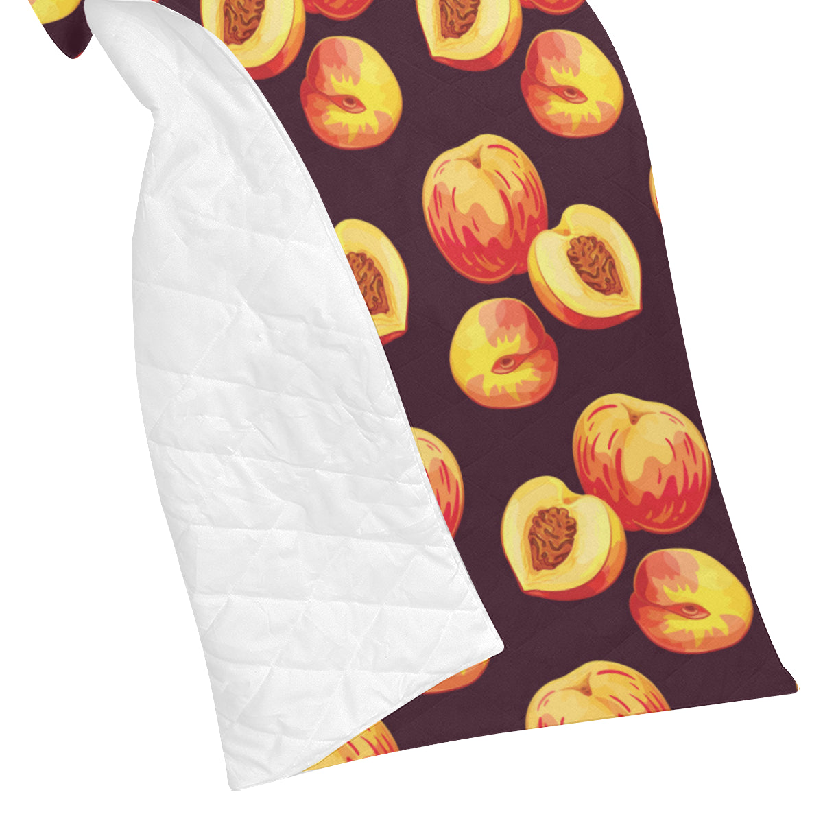 Peach Pattern Print Design A04 Premium Quilt