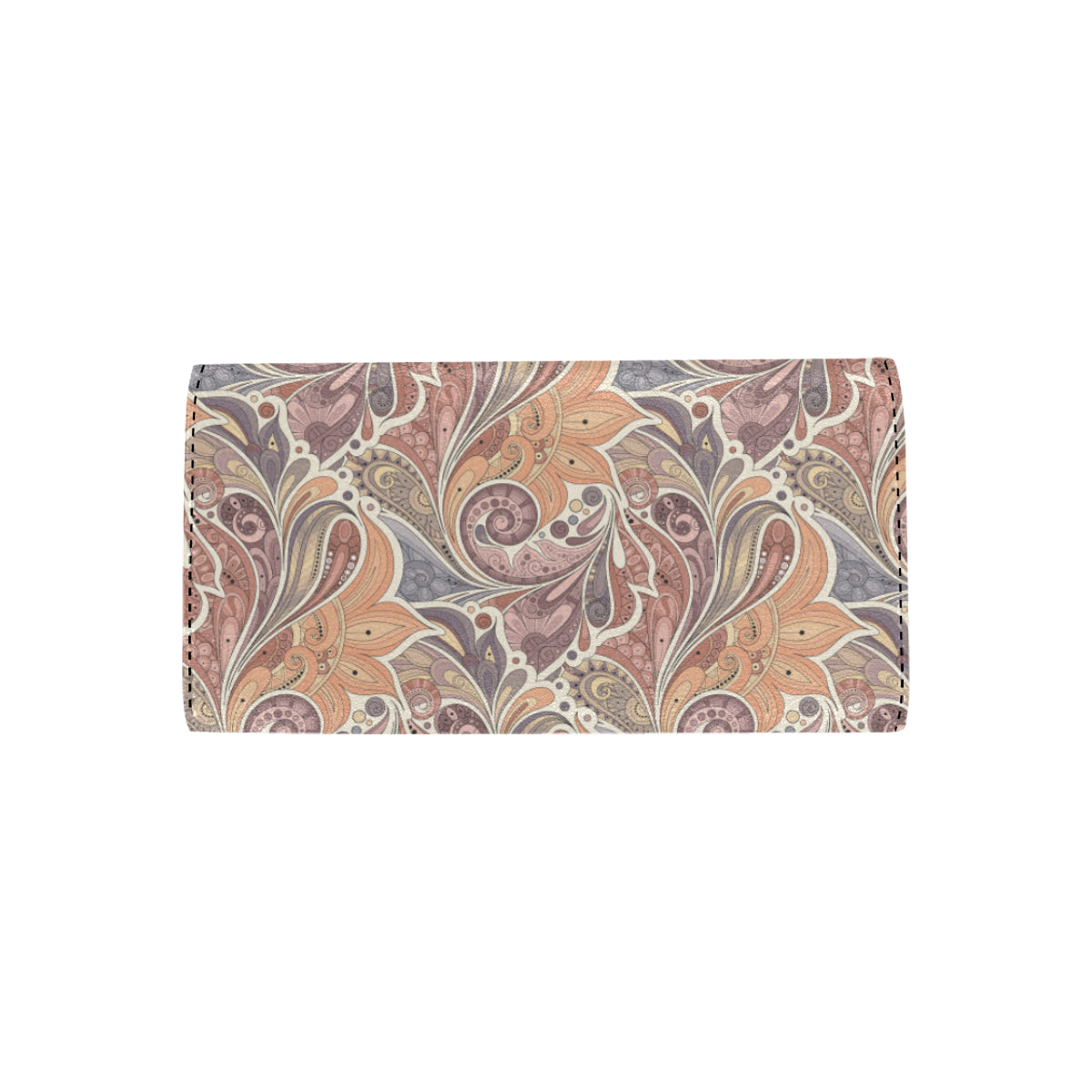 Boho Pattern Print Design 03 Women's Trifold Wallet