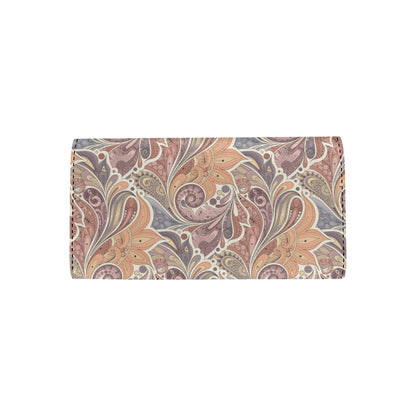Boho Pattern Print Design 03 Women's Trifold Wallet