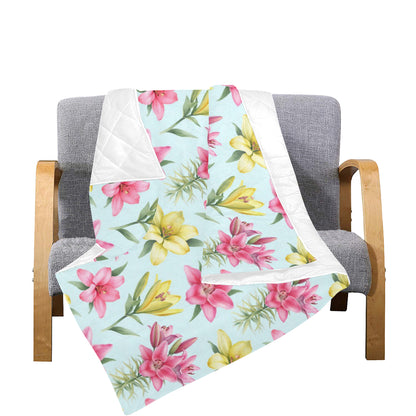 Lily Pattern Print Design LY010 Premium Quilt