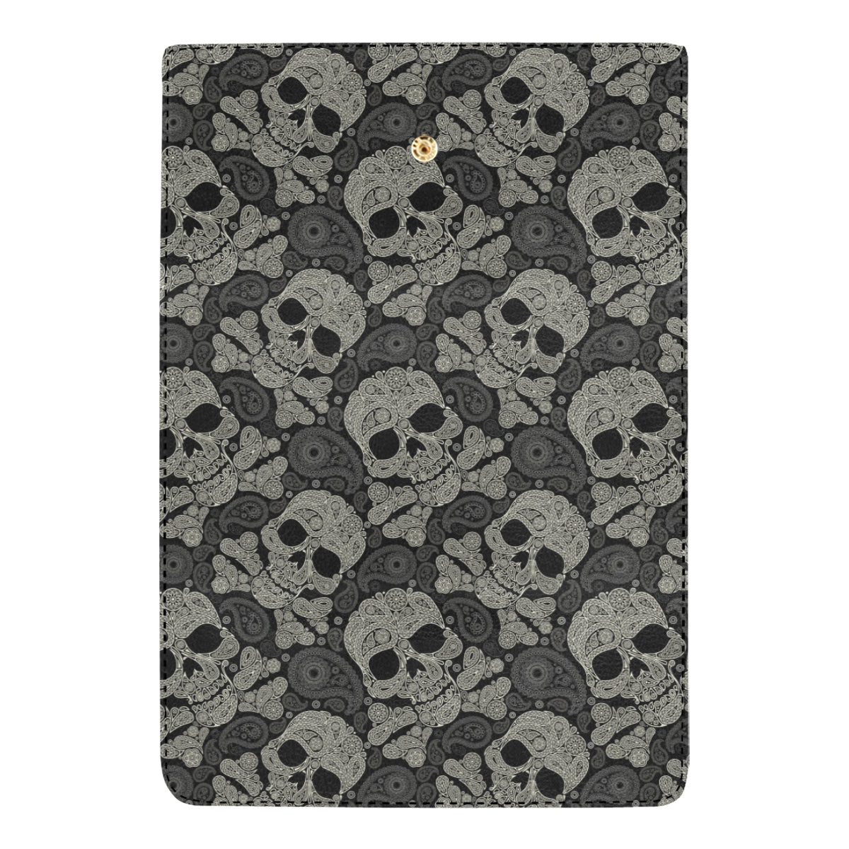 Paisley Skull Pattern Print Design A01 Women's Trifold Wallet