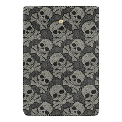 Paisley Skull Pattern Print Design A01 Women's Trifold Wallet