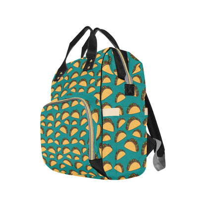 Taco Pattern Print Design TC07 Diaper Bag Backpack
