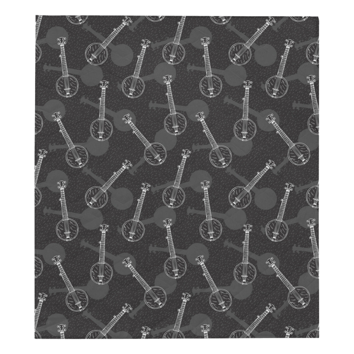Banjo Pattern Print Design 03 Premium Quilt