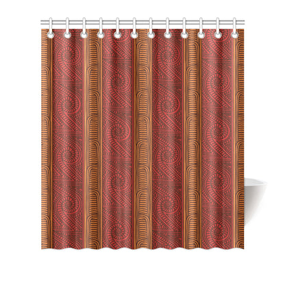 Maori Pattern Print Design 05 Shower Curtain