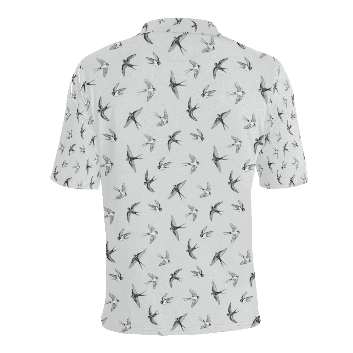 Swallow Bird Pattern Print Design 04 Men Polo Shirt