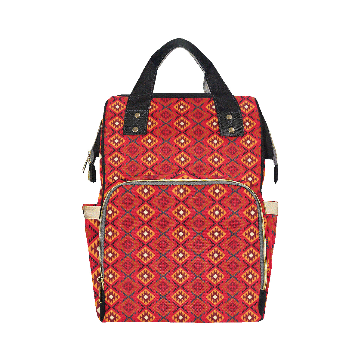 Aztec Pattern Print Design 06 Diaper Bag Backpack