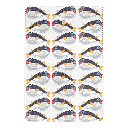 Fugu Pattern Print Design 03 Women's Trifold Wallet