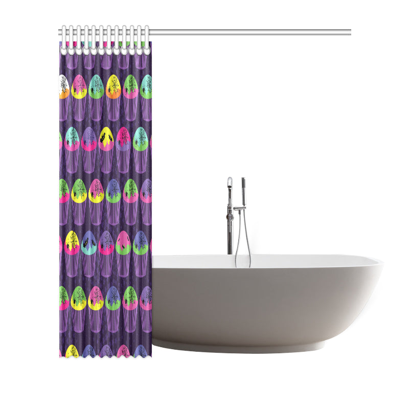 CupCake Halloween Shower Curtain