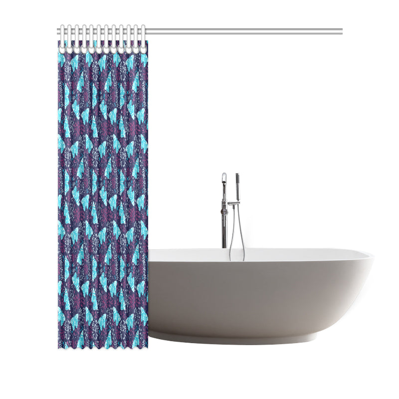 Butterfly Pattern Print Design 011 Shower Curtain