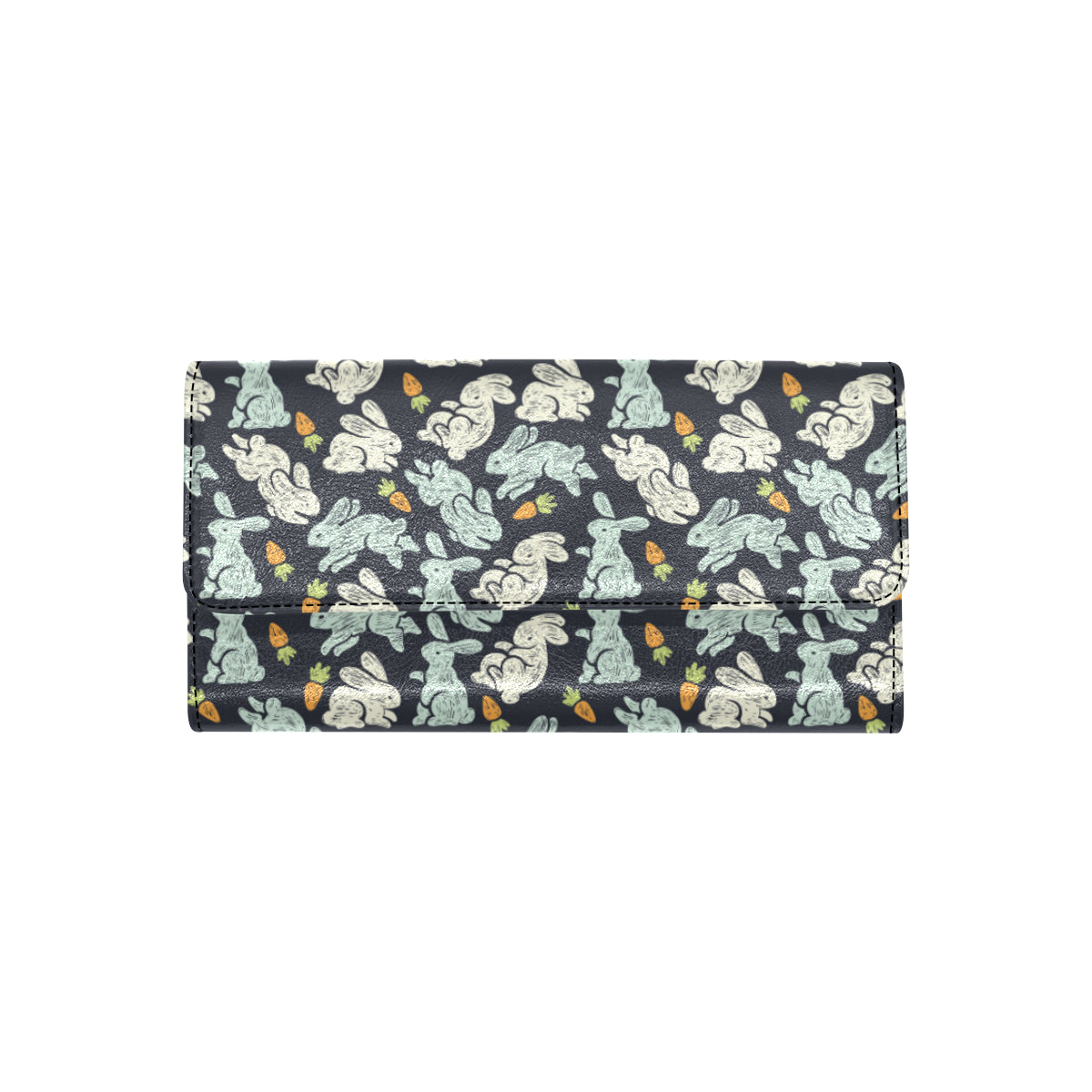 Bunny Pattern Print Design 04 Women's Trifold Wallet