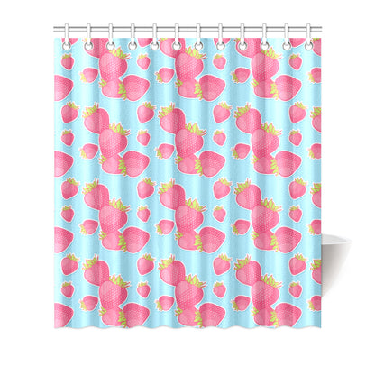 Strawberry Pattern Print Design SB04 Shower Curtain