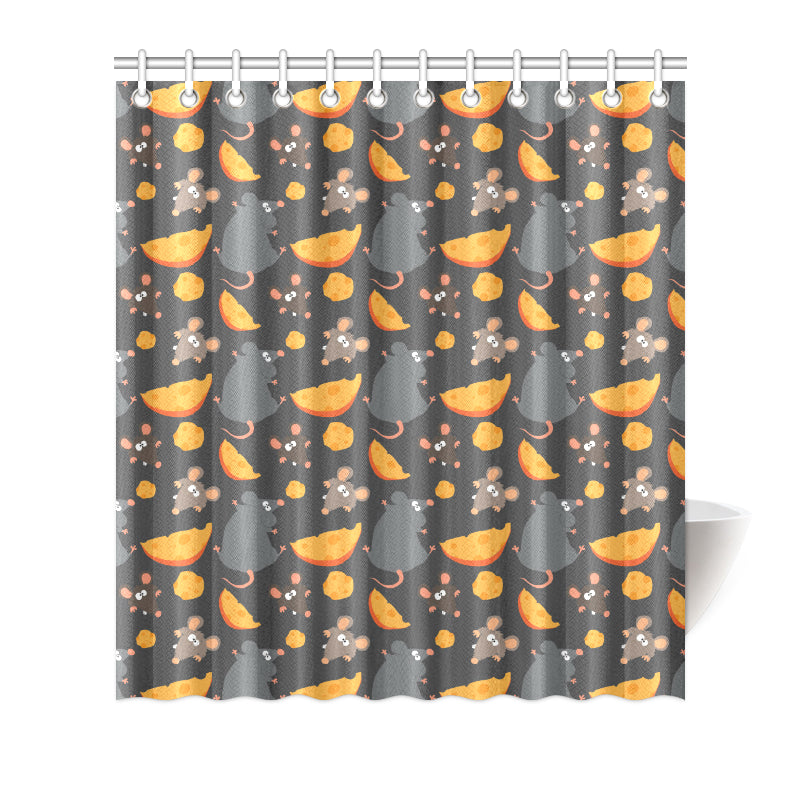 Rat Pattern Print Design 04 Shower Curtain