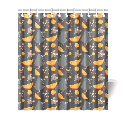 Rat Pattern Print Design 04 Shower Curtain