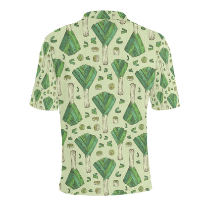 Leek Pattern Print Design 04 Men Polo Shirt