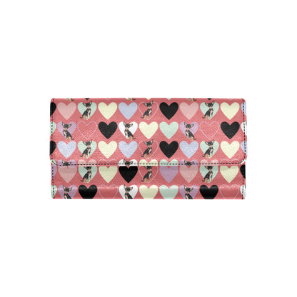 Chihuahua Pattern Print Design 01 Women's Trifold Wallet