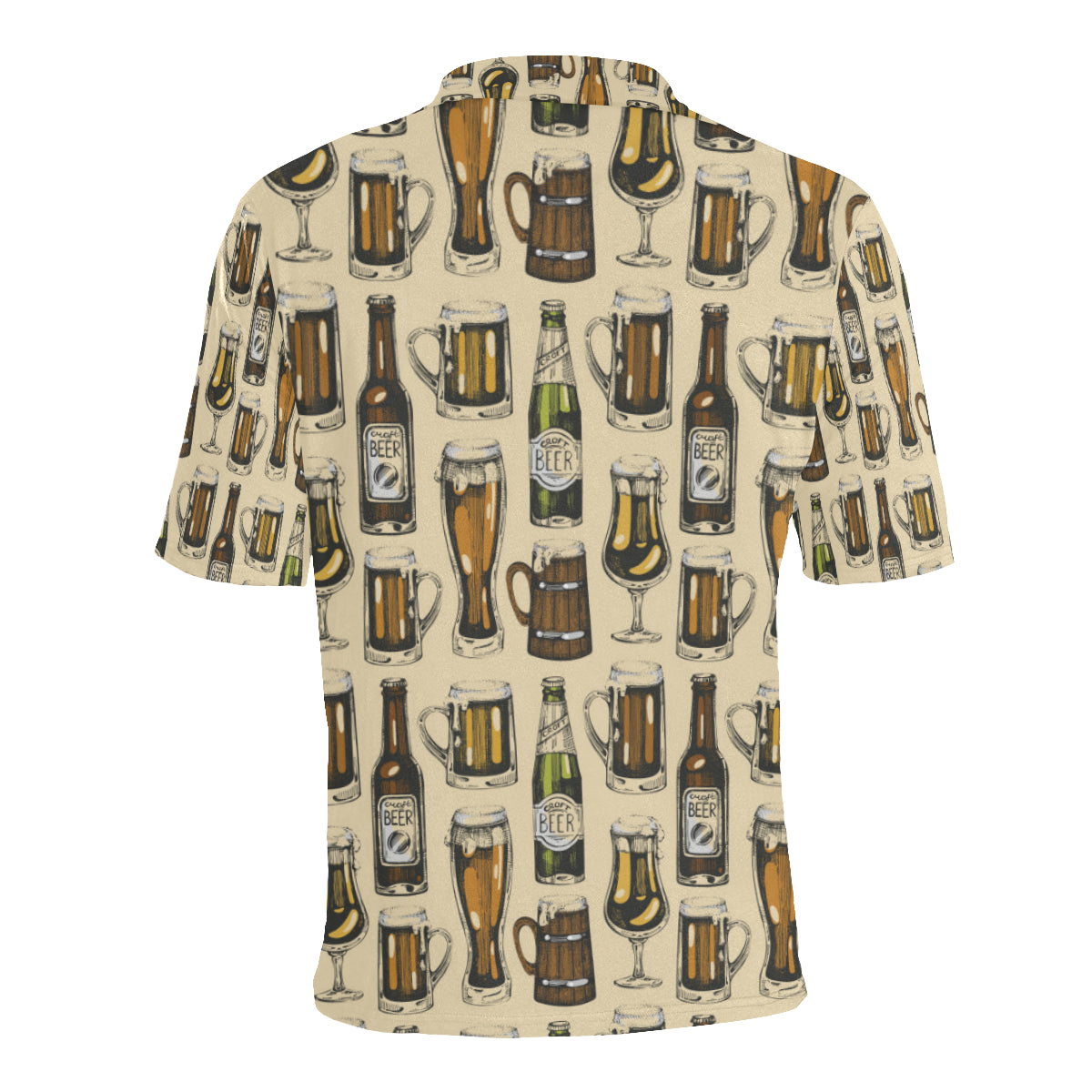 Beer Pattern Print Design 04 Men Polo Shirt