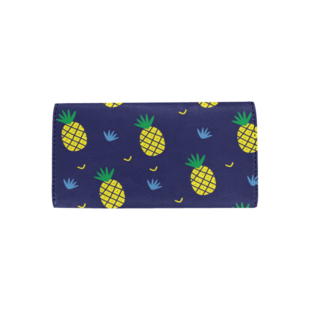 Pineapple Pattern Print Design A01 Women's Trifold Wallet