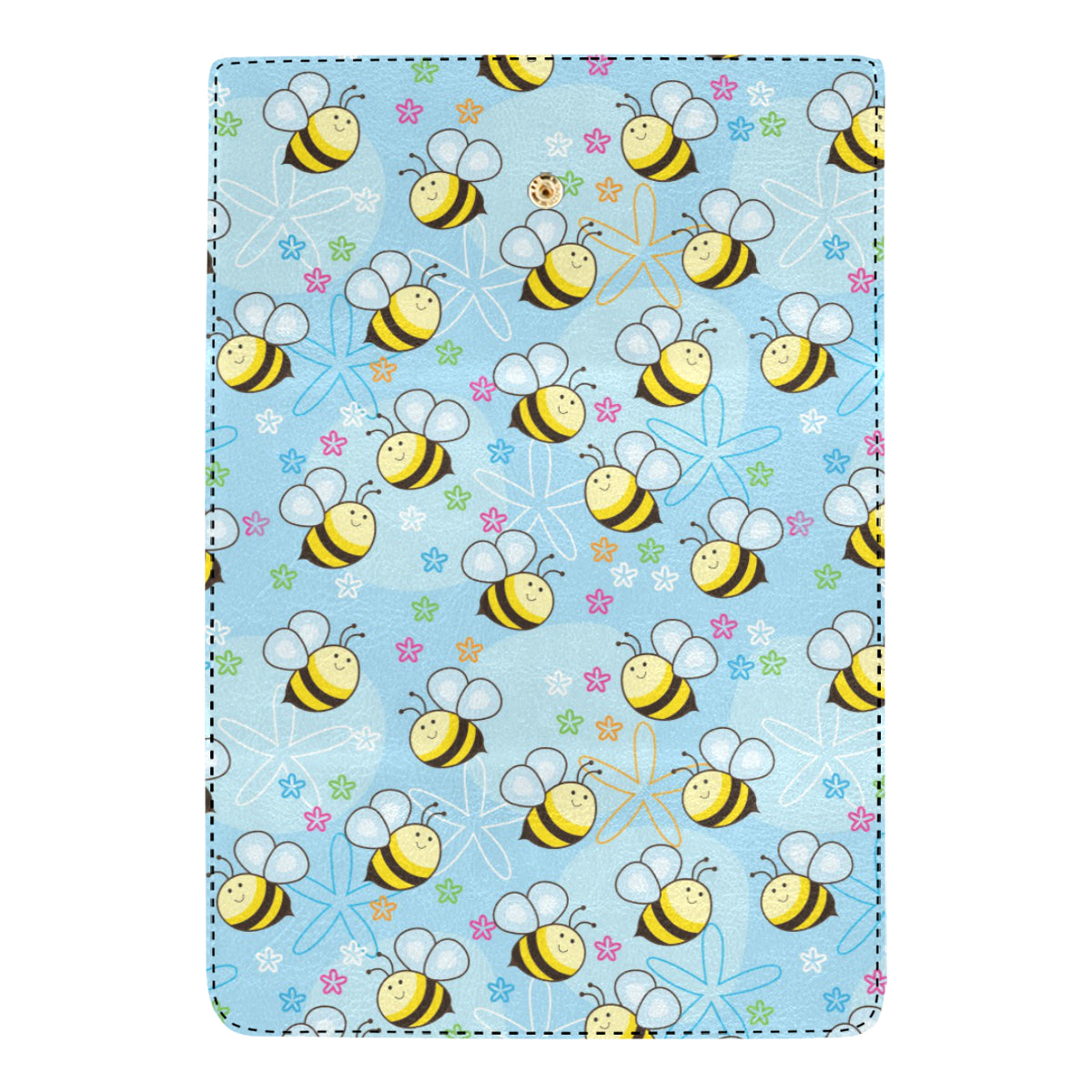 Bee Pattern Print Design BEE03 Women's Trifold Wallet
