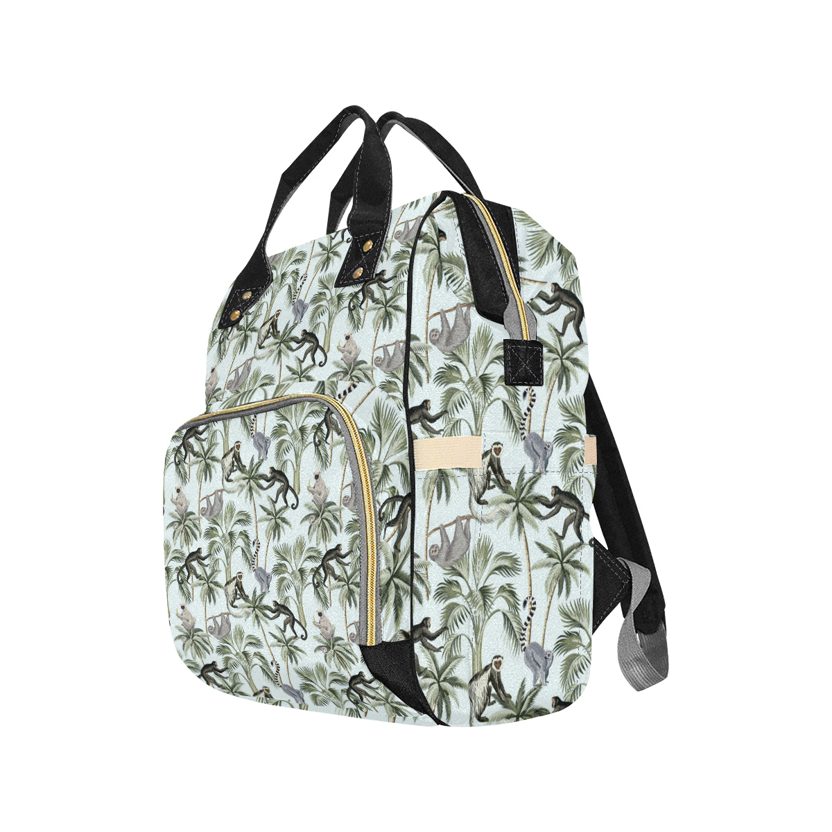 Rainforest Pattern Print Design RF04 Diaper Bag Backpack