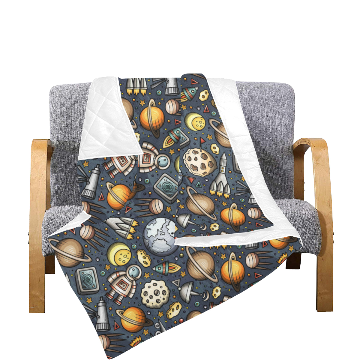 Space Pattern Print Premium Quilt