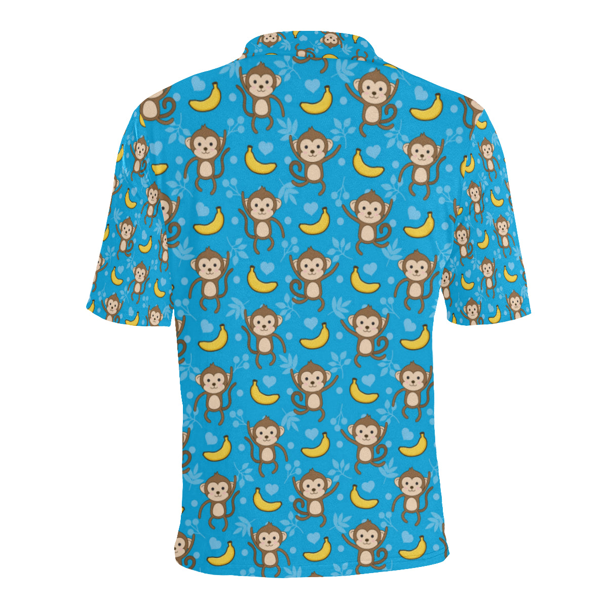 Monkey Pattern Print Design 05 Men Polo Shirt