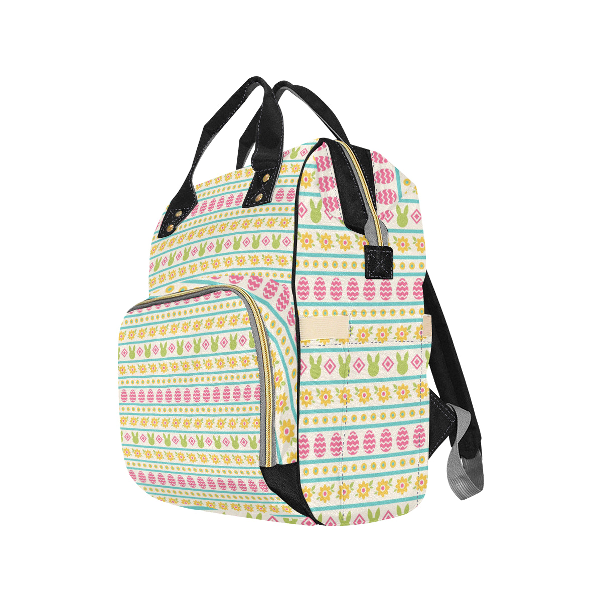 Easter Eggs Pattern Print Design RB016 Diaper Bag Backpack