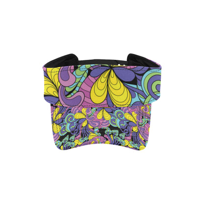 Psychedelic Pattern Print Design A04 Unisex Sun Visor