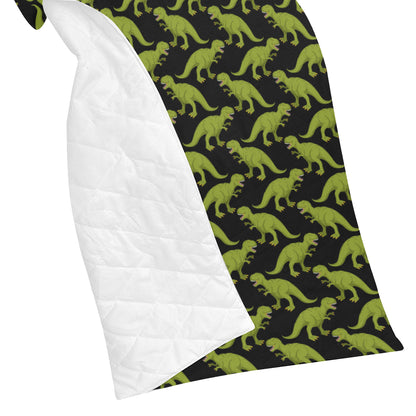 T Rex Pattern Print Design A02 Premium Quilt