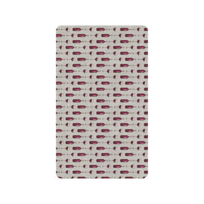 Wine Bottle Pattern Print Rubber Doormat
