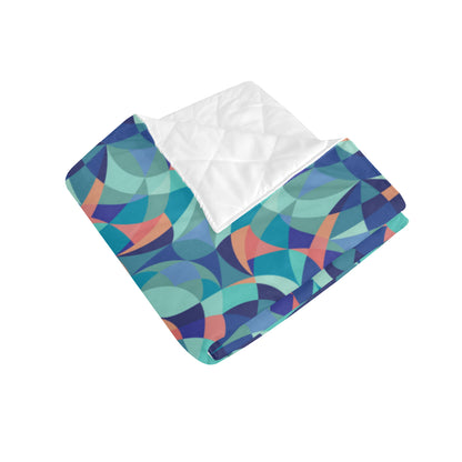 Kaleidoscope Pattern Print Design 03 Premium Quilt