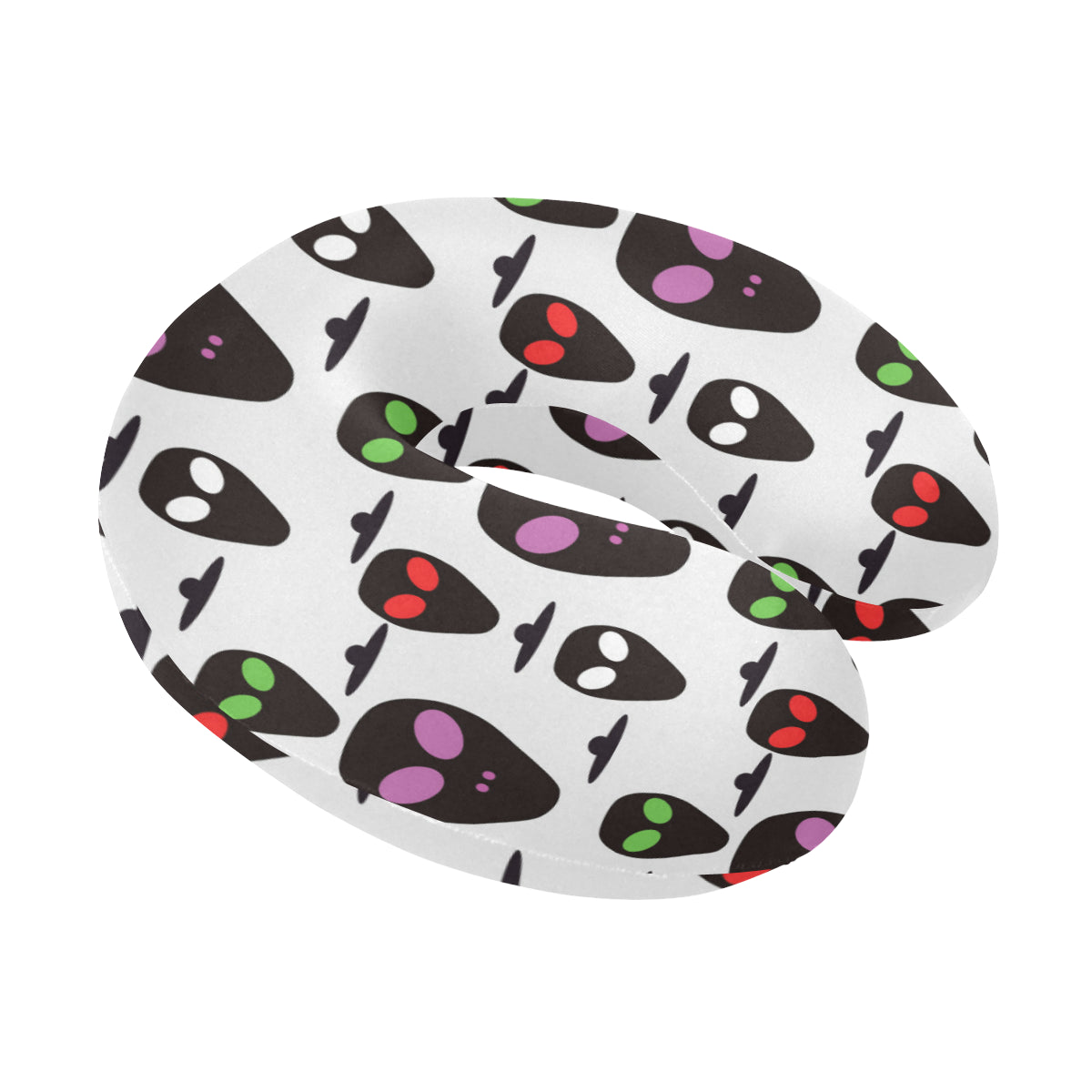 Alien Pattern Print Design 06 U-Shaped Travel Neck Pillow