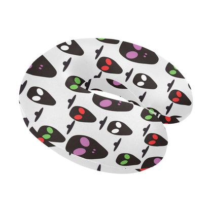 Alien Pattern Print Design 06 U-Shaped Travel Neck Pillow