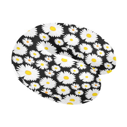 Daisy Pattern Print Design 01 U-Shaped Travel Neck Pillow