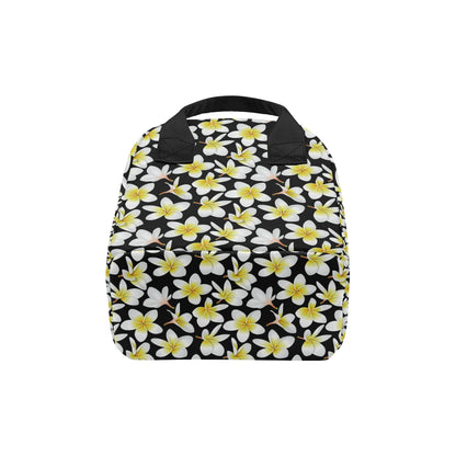 Yellow Plumeria Hawaiian Flowers Insulated Lunch Bag