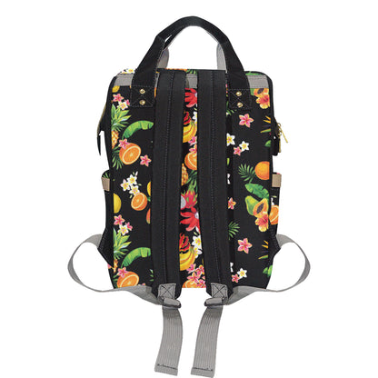 Tropical Fruits Pattern Print Design TF02 Diaper Bag Backpack