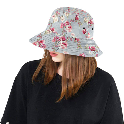 Summer Floral Pattern Print Design SF02 Unisex Bucket Hat